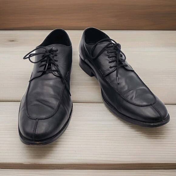 Cole Haan Air Colton Black Leather Lace Up Shoes NikeAir Sole Men\'s 11 M Split main image 7